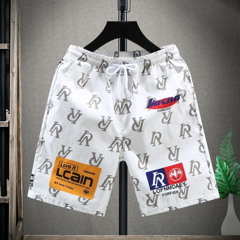 Lovers' shorts heren dragen trendy cropped merkbroeken, nieuwe sport- en vrijetijdsbroeken, strandbroeken, trendy knappe shorts_voghion.com