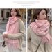 2025 Crown Solid Scarf Winter Pure Color Oversized Shawl Unisex Korean Version Thickened Warm Couple Cashmere Neck Warmer_voghion.com