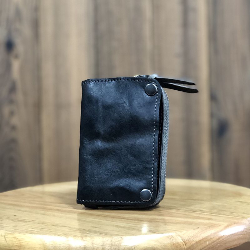 Koeienhuid voor mannen, echte multifunctionele grote capaciteit autosleutel portemonnee, plantaardig gelooid leer, kaarthouder, portemonnee_voghion.com