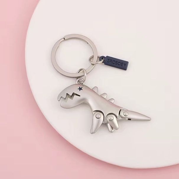 Schlüsselanhänger aus Kuhleder mit Internet-Berühmtheit, kleiner Dinosaurier-Anhänger, niedlicher Cartoon-Auto-Schlüsselanhänger, kreatives Geschenk für Frauen_voghion.com