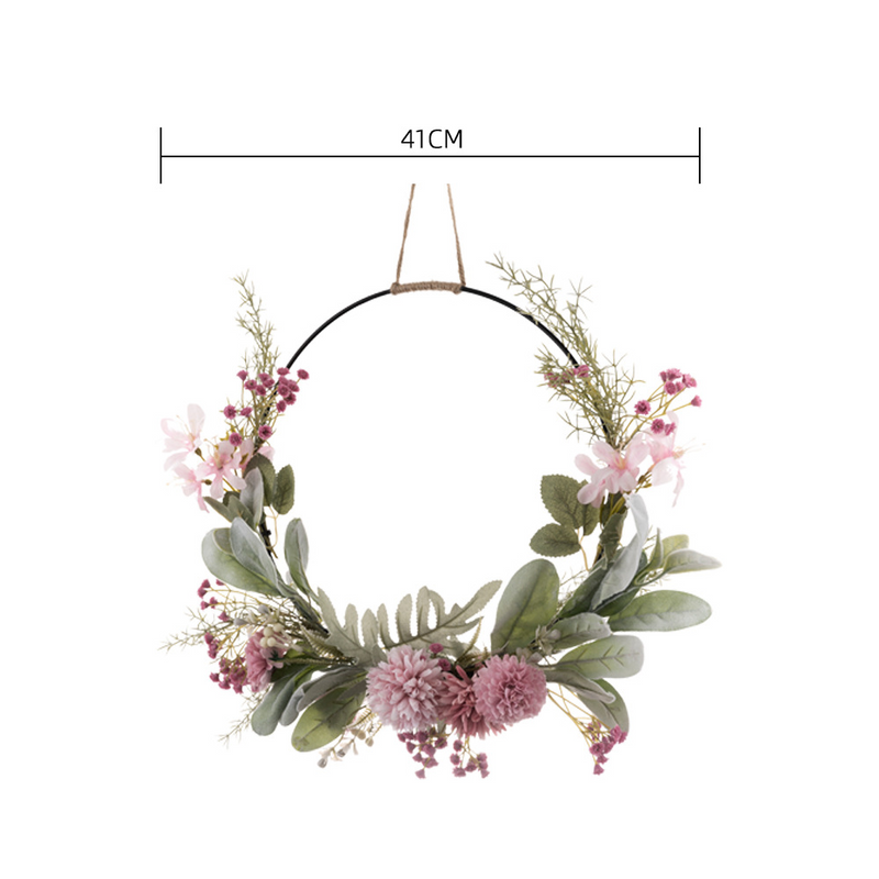Hochzeitsdesign Yukino Teerosenring Künstliche Blume Heimdekoration Blumenhandstrauß Wanddekoration Wandbehang CF01011_voghion.com