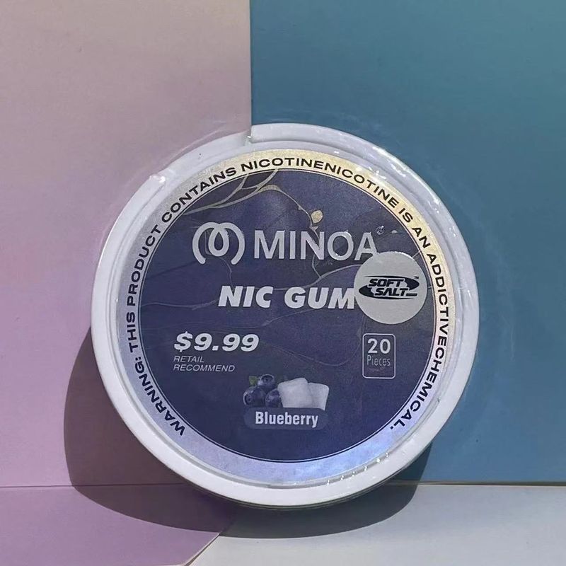 2025 New Minoa Nicorette Nic Gum 20 Pieces Per Can For Quit Nicotine_voghion.com