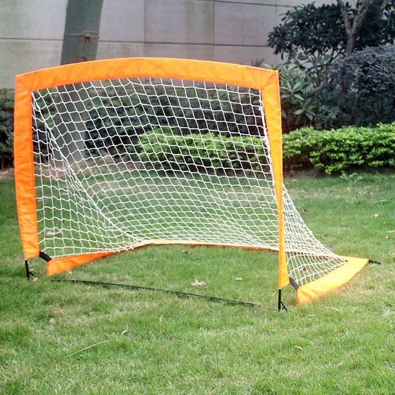 Portería de fútbol plegable portátil para niños - Red de entrenamiento multideportiva para fútbol y hockey (uso en exteriores y patios)_voghion.com