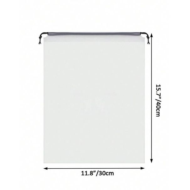 Blank Transparent Frosted Drawstring Bag Underwear Shoes And Socks Storage Bag Travel Storage Bag_voghion.com