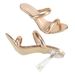 Transparente High Heels mit runder Zehenpartie für Damen – Goldene Riemchensandalen für den Sommer (lässige offene Zehenpartie)_voghion.com