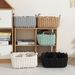 Nordic Square Storage Basket With Handles - Woven Cotton Rope Organizer For Snacks & Desk Essentials_voghion.com