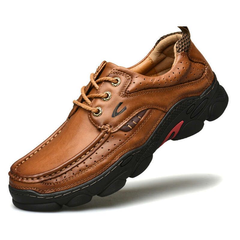 Unbeatable Quality German Camel Dynamic Autumn Business Casual Men's Leather Soft Soled Dad's Shoes Trendy_voghion.com
