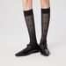 2025 Spring Summer New Heart Mesh Calf Seamless Thin Long Knee-High JK Women Socks_voghion.com