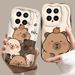 Αστεία χαριτωμένη θήκη Capybara για Xiaomi Mi 11 12 Lite 12T 12T Pro X3 NFC X3 X3 Pro X5 5G Σιλικόνης_voghion.com