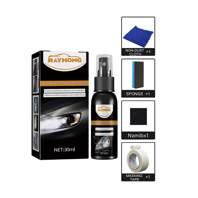 Rayhong Car Headlight Repair Set, Car Headlight Repair, Headlight Crystal Plating, Car Refurbishment Spray_voghion.com
