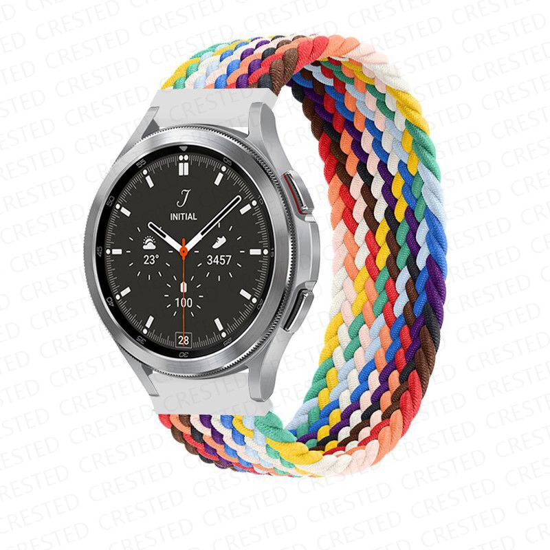 20 mm 22 mm geflochtenes Solo-Loop-Armband für Samsung Galaxy Watch 4 Classic Active 2 Nylon-Smartwatch-Armband Amazfit Bip-Armband_voghion.com