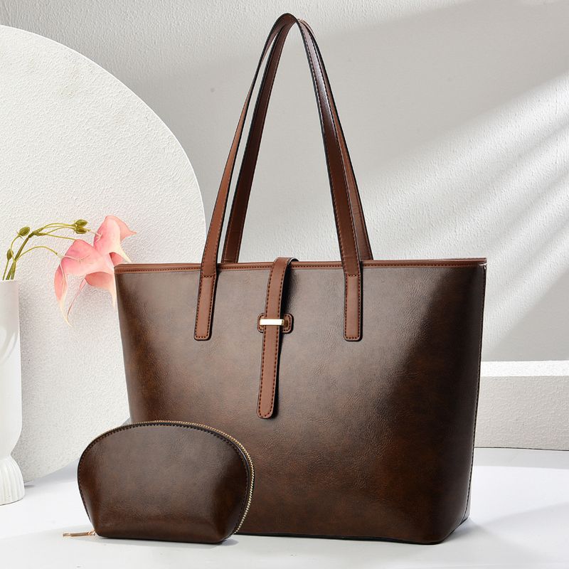 Borse da donna in tinta unita, per mamma e bambino, con texture tote bag_voghion.com