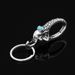 Stainless Steel Men's Personalized Creative Elephant Keychain Retro Small Gifts Car Keychain Pendant Accessories Ring Ring_voghion.com