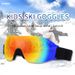 Children's single-layer skiing glasses high-definition colorful snow riding windproof and UV resistant goggles_voghion.com