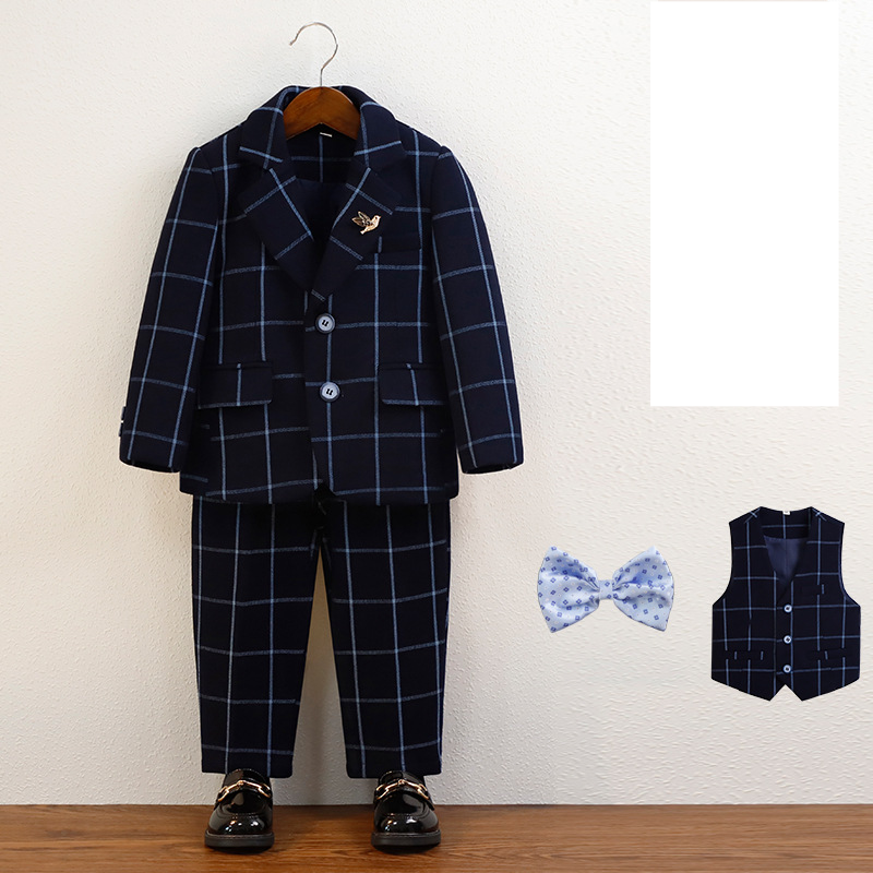 Kid's Clothing Boys suits for spring and autumn, baby boy, one year   girl wedding suits, handsome British children's piano host performance dress_voghion.com