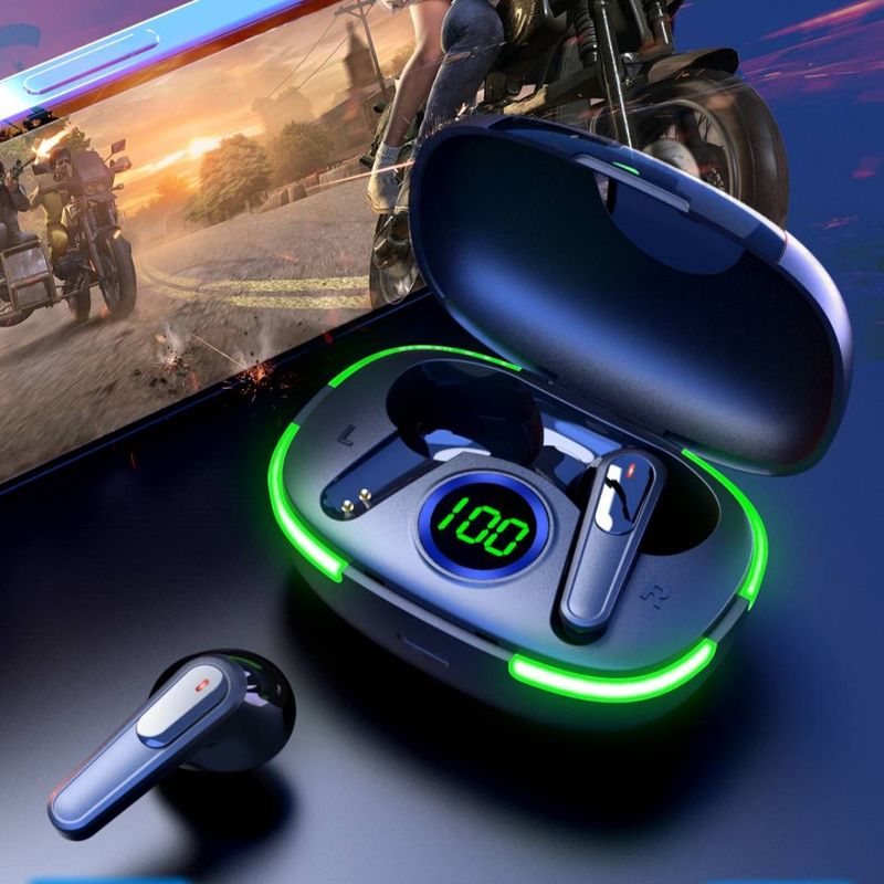 Új PRO80 sztereó bluetooth headset TWS5.1 intelligens érintőképernyős LED digitális kijelzővel, menő légzőfényes játékmodellekkel_voghion.com
