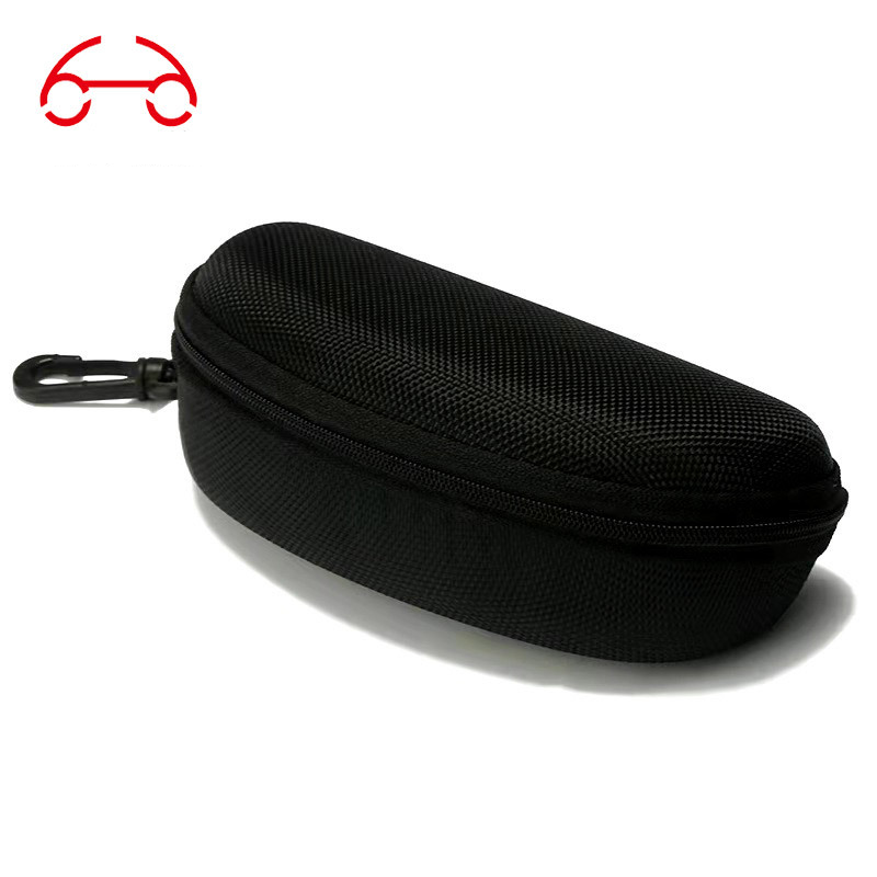Two Rings High Quality Compression Resistant EVA Zipper Box Fashion Oxford Cloth Glasses Case Glasses Frame_voghion.com