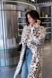 Elegant Faux Fur Coat With Knit Collar & Flounce Hem – Leopard Print Long Coat For Women_voghion.com