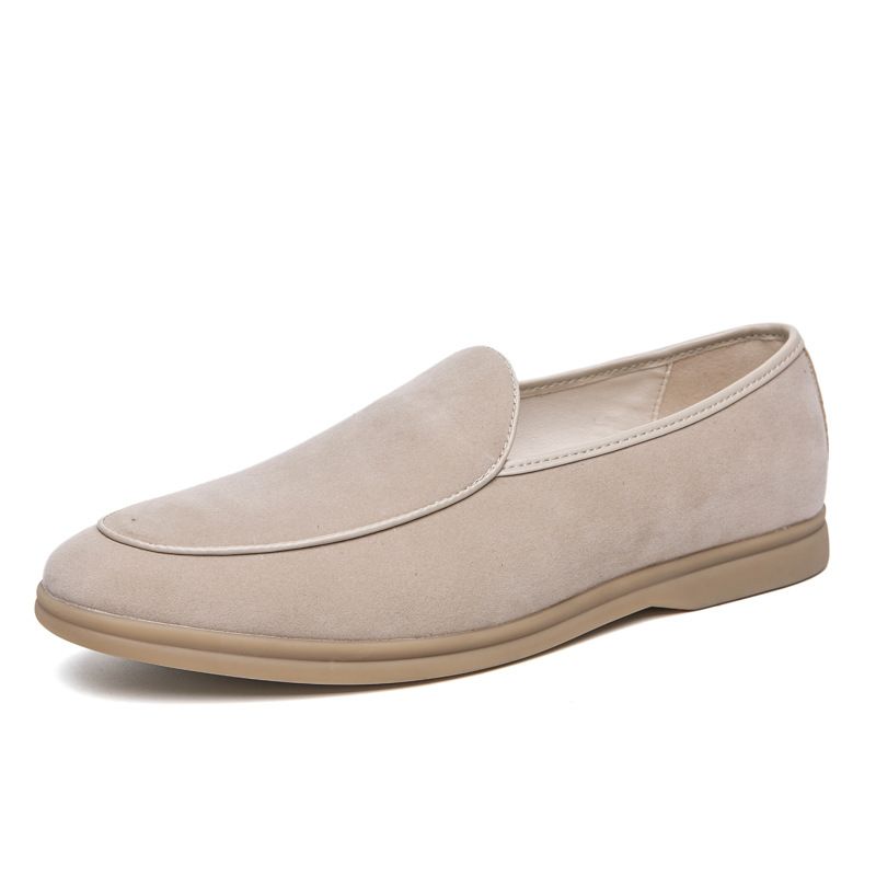 Unbeatable Quality 2025 Spring New Le Fu One Step Stepping Bean Shoes, Large Men's Shoes_voghion.com