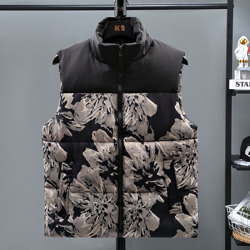Herrenbekleidung Übergröße Übergröße Herrenweste Winter neue Baumwollweste lässige Baumwolle Baumwollweste Baumwollmantel für Männer_voghion.com