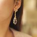 Vintage-Inspired Crystal Geometric Inlaid Drop Earrings - Artisanal Design With Timeless Charm For Women_voghion.com