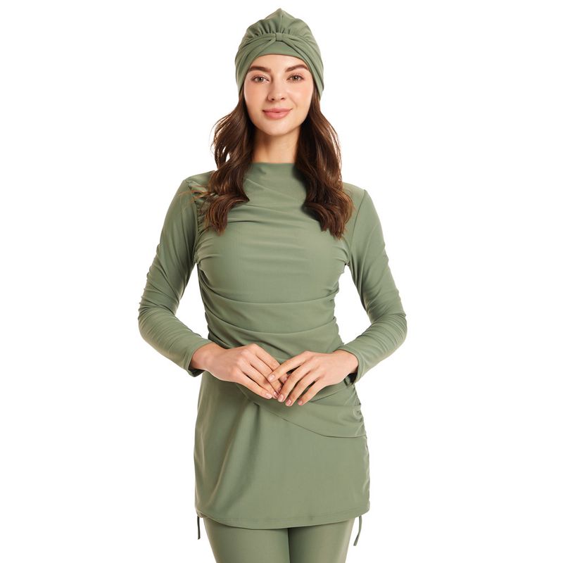 Muslim Swimwear Muslim Swimsuits Women's Conservative Swimsuit Prints Women's Beach Swimsuit Burkini_voghion.com