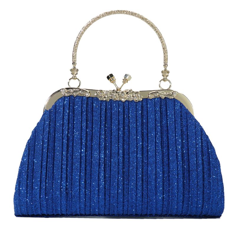 Borsa a mano minimale con temperamento mondano, borsa da banchetto, borsa a pieghe con ripiano_voghion.com