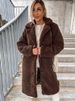 Faux Wool Blends Women Warm Coat 2022 Winter Single Breasted Outerwear Teddy Plush Overcoats Female Chic Solid_voghion.com