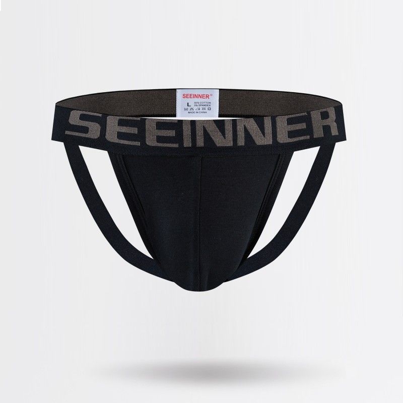 Men's panties Sexy panties Cotton cotton panties Hip lift double thong T pants_voghion.com