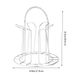 Support de rangement en acier inoxydable pour 6 tasses et verres_voghion.com