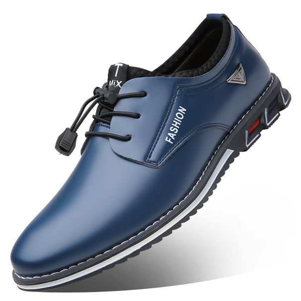Men Oxford Synthetic Leather Leather Round Toe Office Footgear_voghion.com