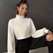 Women's Short Turtleneck Knit Sweater – Solid Color Pullover For Autumn & Winter (Apricot, XS/S/M/L/XL)_voghion.com