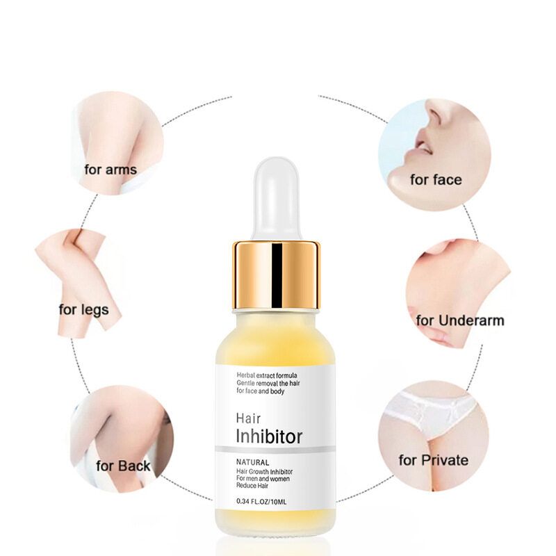 Sérum d'épilation indolore pour inhibition permanente des poils, aisselles, jambes, bras, inhibiteur de la pousse des poils, beauté, santé, corps, soins de la peau_voghion.com