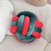 Nordic Knotted Pillow With Color Block Design - Handwoven KNOT Cushion For Sofa & Bay Window_voghion.com