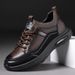 Trendy Top Layer Cowhide Autumn New Sports Men Lightweight Non-Slip Daily Casual Leather Shoes Men's Style_voghion.com