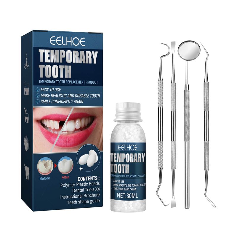 Denti artificiali bellissima decorazione Set di gel dentale Trucco da vampiro di Halloween, Denti artificiali Gel dentale Pro_voghion.com