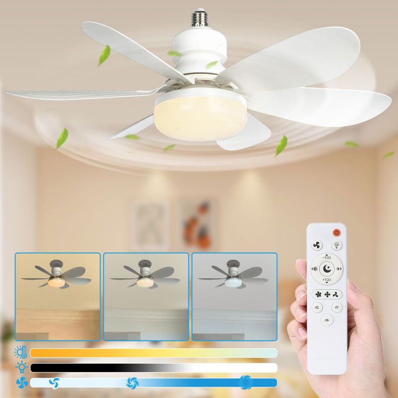 Wireless Socket Fan Light_voghion.com