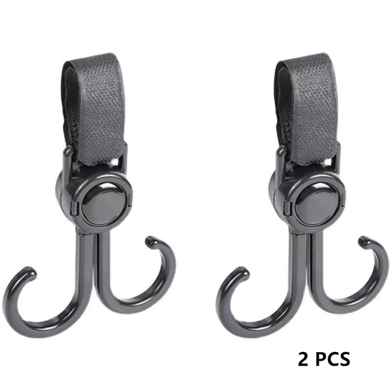 2PCS Pram hook baby stroller accessories shopping prop multi purpose baby stroller hook multi purpose shopping pram hook_voghion.com