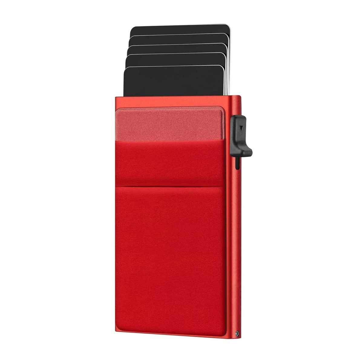 Passport Covers & Wallets New Men's Simple Ultra Thin RFID Protection Wallet Card Case Aluminum Alloy Side Push Card Case_voghion.com