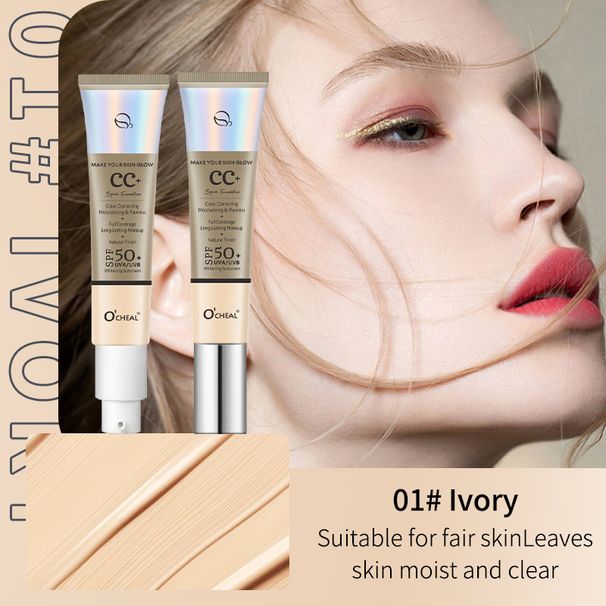 OCHEAL Concealer Primer Moisturizing Moisturizing Grooming Foundation Non-makeup Front Lotion Moisturizing Isolation CC Cream 30g Dress | 3-Year_voghion.com