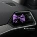Clip para salida de aire de perfume con lazo de osito morado, fragancia duradera, accesorios de alta gama para el interior del coche._voghion.com