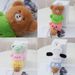 Animal Plush Bear Adorable Keychain Soft Stuffed Toy Cute Car Accessory Ring Key_voghion.com