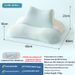 Multifunctional Memory Foam Pillow For Desk Napping & Neck Support - Cooling Ice Silk & Plush Cover Options (Grey, Blue, Green, Pink)_voghion.com