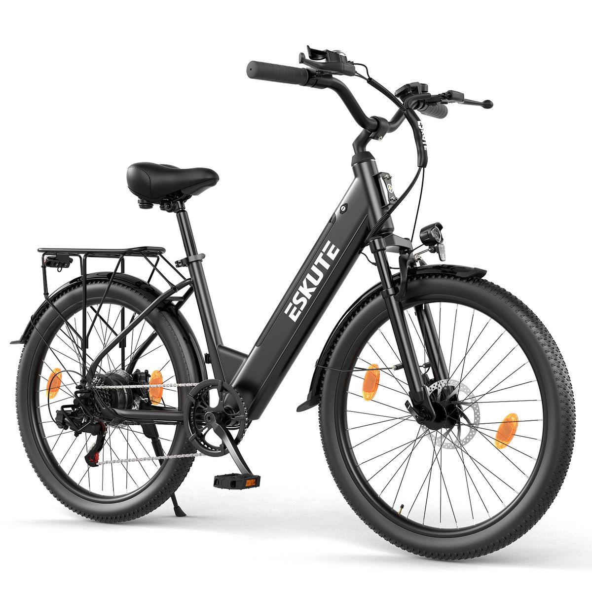 ESKUTE C100 Plus elektrische stadsfiets 26" 250W motor, 36V13AH accu_voghion.com