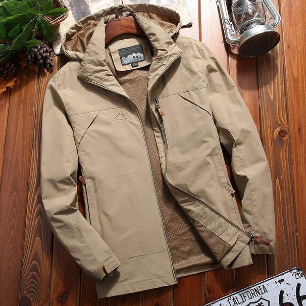 Férfi ruházati kabát Kültéri hétköznapi keményhéjú Lélegző laza kabát_voghion.com