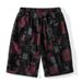 men's shorts loose ultra-thin casual printed Korean style plus size beach breathable pants_voghion.com