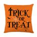 Taie d'oreiller Halloween en lin imprimé, housse de coussin décorative pour canapé, salon, chambre à coucher_voghion.com