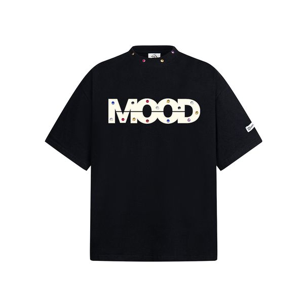 T-shirt d'été à manches courtes pour homme, style rétro, en velours, avec patchs, style lapin_voghion.com