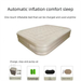 Automatic Foldable Built-in Pump Heightened Inflatable Mattress Outdoor Portable Tent Camping Air Bed_voghion.com