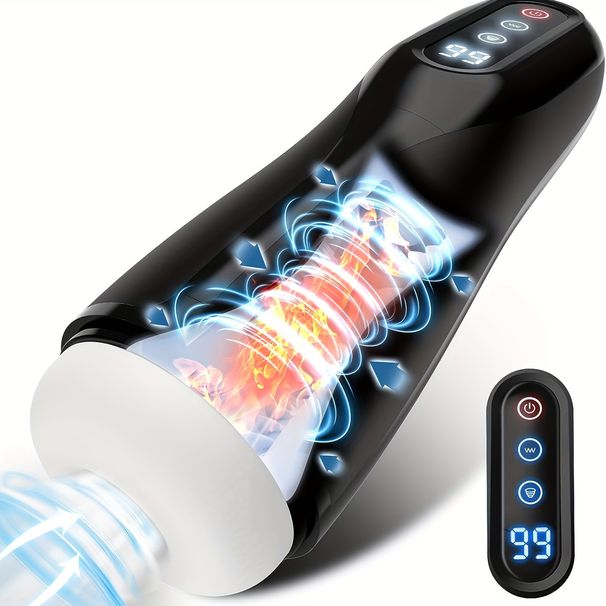 Masturbatore automatico a suzione con 9 giocattoli sessuali a vibrazione e riscaldamento, a mani libere, tascabile, per adulti, con masturbatore maschile con texture 3D, macchina per sesso orale_voghion.com
